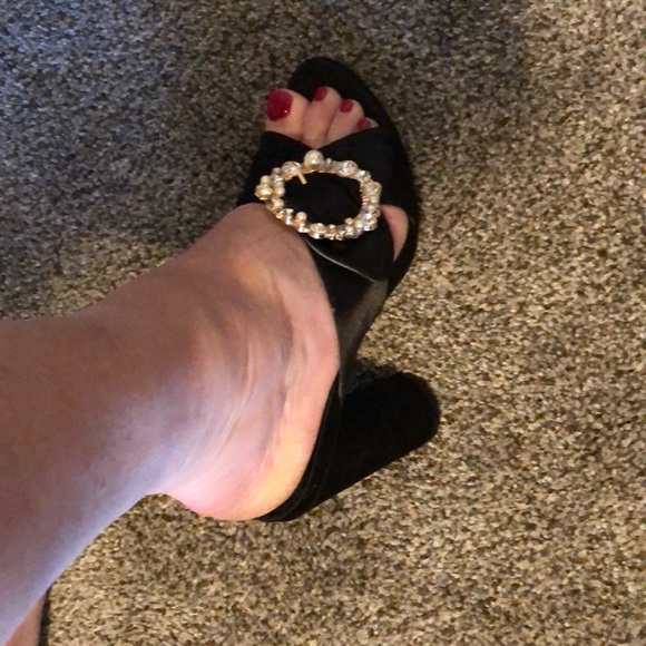LAST ONE!  SIZE 7.5 NEW Black High Heels! - Picture 8 of 8